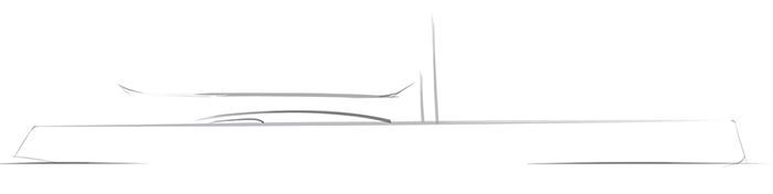 Sailing yacht project drawing for the company Rondal
